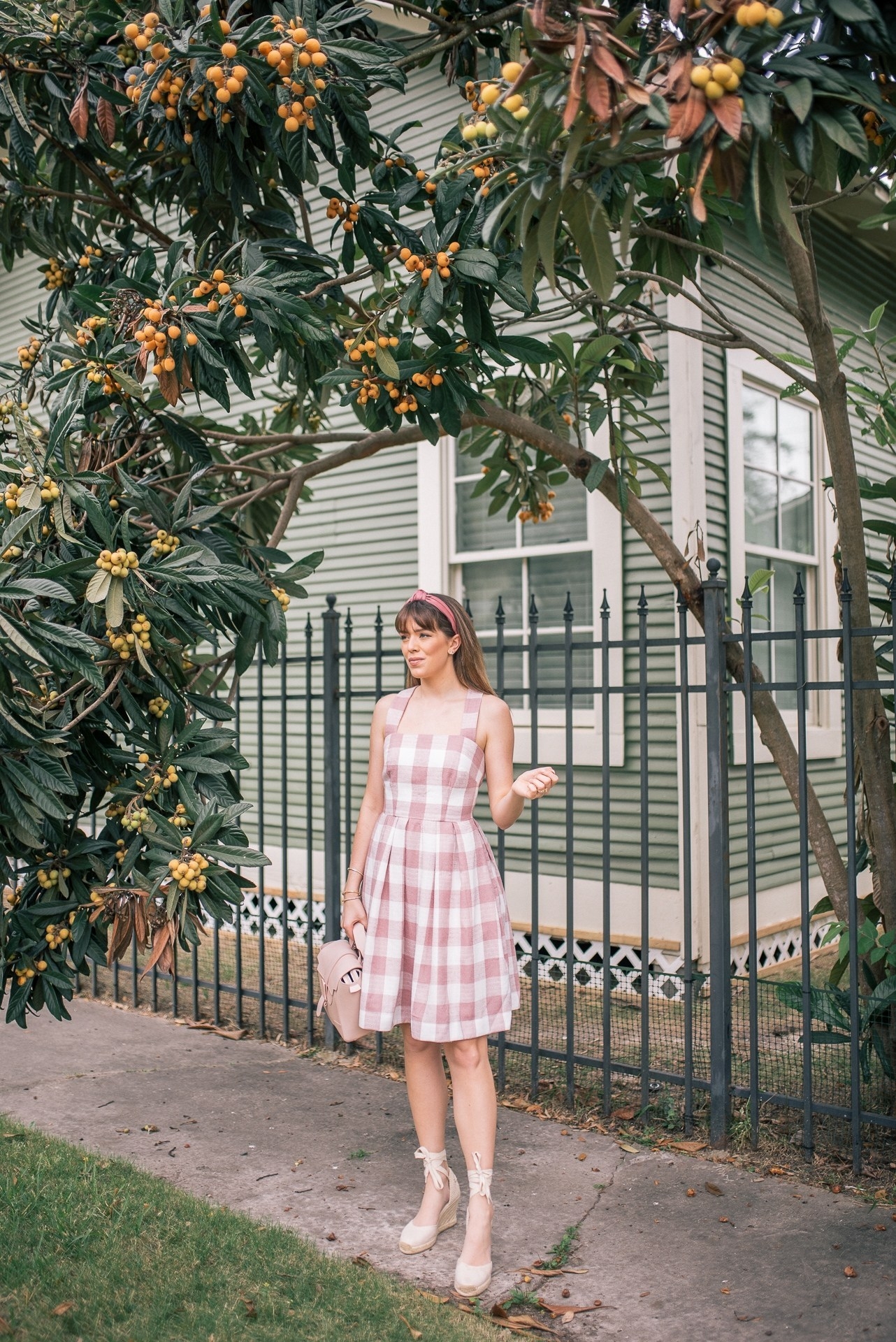 Gal meets glam gingham on sale dress